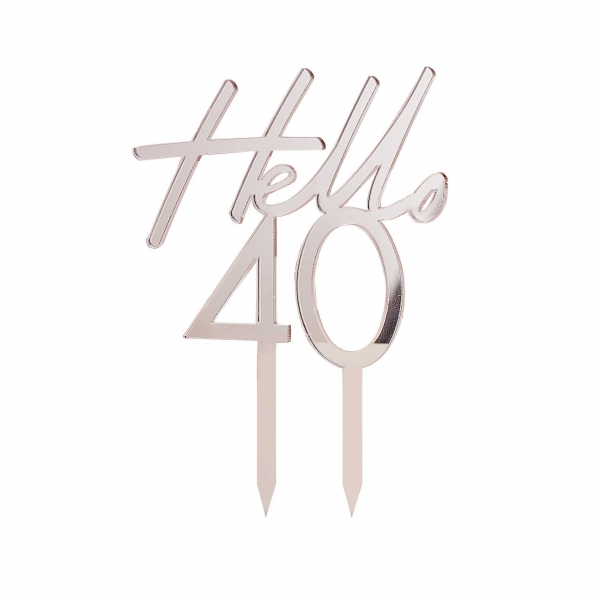 Cake Topper - Hello 40